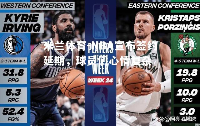 NBA宣布签约延期，球员们心情复杂